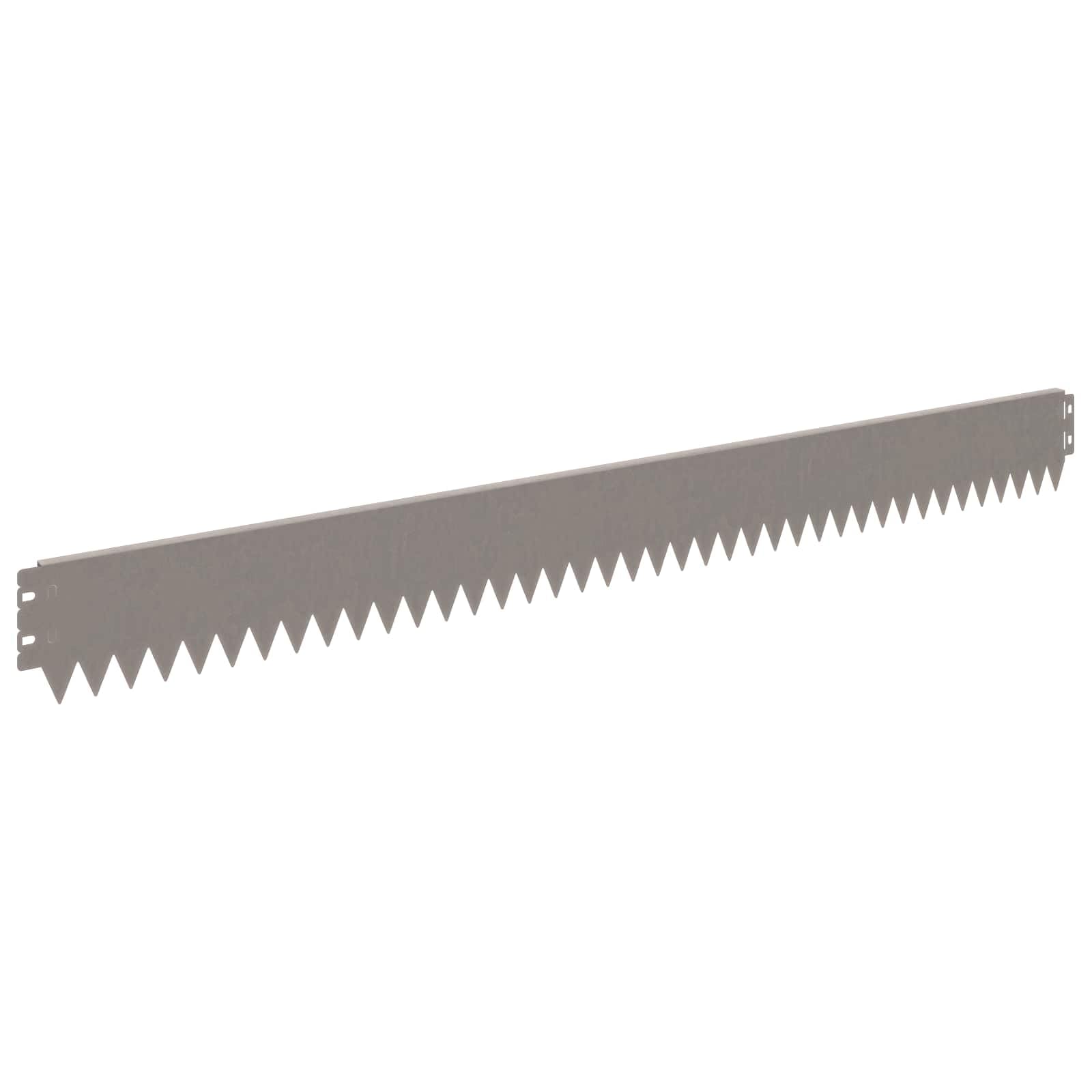 Lot de 50 bordures de pelouse en acier inoxydable - 103 x 10 cm - Bordures de jardin flexibles pour délimitation de parterres de fleurs, bordures de parterres et pelouses - Résistantes aux