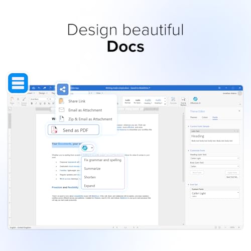 image for MobiSystems MobiOffice Lifetime 4-in-1 Productivity Suite for Windows 