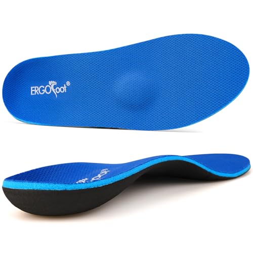 Image of ERGOfoot Metatarsalgia Insoles with Built-in Metatarsal Pad, Unisex | Shoe Inserts for Morton's Neuroma, Ball of Foot Pain Relief, Orthotic Arch Support, for Standing All Day