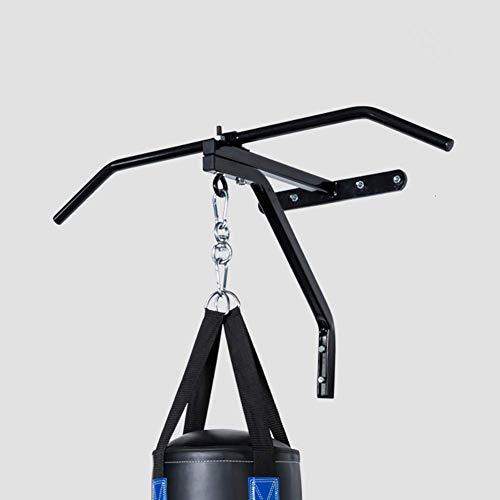 2 in 1 Boxsack Wandhalterung mit Klimmzugstange für Klimmzug Übung Hochleistungsmetall mit kompletter Wandmontage für Fitness-Boxtraining im