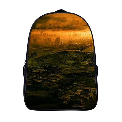 Sac à dos cool Doomsday de mode unisexe pour ados et enfants 40x28x16cm