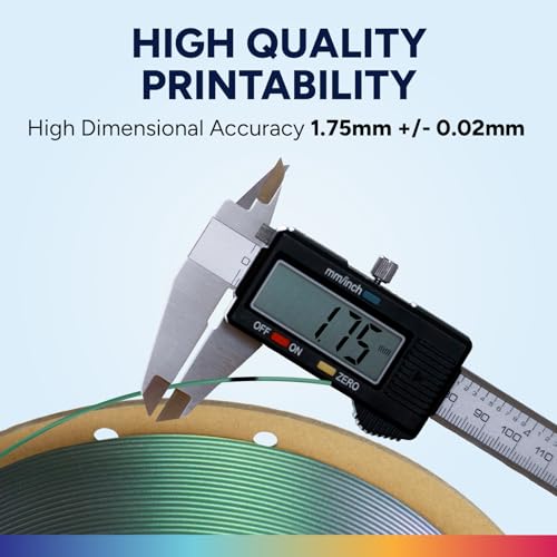 Image of OVERTURE Easy PLA 1.75mm 3D Printer Filament, 1kg Cardboard Spool (2.2lbs), Dimensional Accuracy + /- 0.03mm, Fit Most FDM Printer (Shimmer Dark Green)