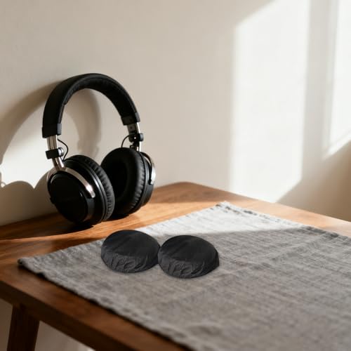 SEWACC 300 pcs Fundas Desechables para Almohadillas de Auriculares no Tejidas para Auriculares Gaming, Protectores para Gimnasio y Aviación 4.33 x 4.33 x 0.07 in miniatura 7