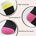NKMOOS Color Block Women's Black Crew Socks Size 7-9,Thin Black Socks for Women Crew Cotton Blend,Fashion Funny Retro Soft Cozy Casual Everyday Breathable Gifts for Women Yellow Pink Sock 3 Pairs