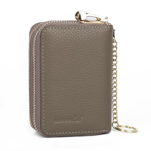 Image of imeetu Rfid Credit Card Holder,Genuine Leather Businese Card Case,Rfid Blocking Wallet for Women & Men