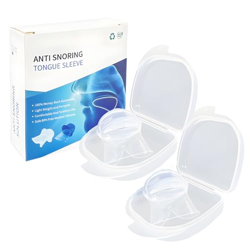 Retenedor Lingual De Silicona, Boquilla Antirronquidos, 2 Boquillas Reutilizables Para Dormir, Multifunción, Portátil, Para Respirar Y Aliviar La Nariz, Tapón Para Ronquidos Leves O Benignos