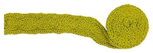 E+N Deko Knitted Band Length Approx. 2 m Width 50 mm Green