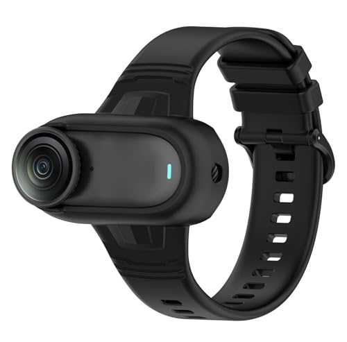 SHEAWA for Insta360 Go 3S/3/2 シリコンバンド ケース カバー 腕バンド 手首に固定 衝撃吸収 傷防止 互換品 アクセサリー (ブラック)