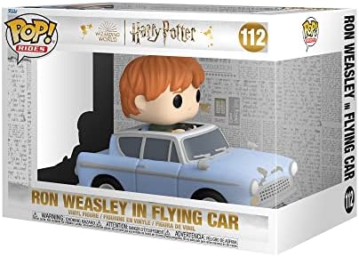 Funko Pop! Ride Super Deluxe: Harry Potter: Chamber of Secrets 20th Anniversary - Ron Weasley in Flying Car, Multicolor
