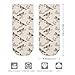 Pheasants Boho Florals Breathable Ankle Socks 1 Pairs Fashion Athletic Low Cut Sock 3.7 × 7.9 Inches