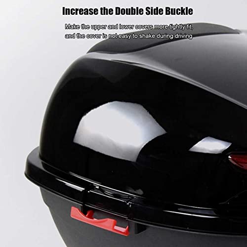 Coffre de moto avec dossier - Coffre supérieur de moto universel de queue - 5