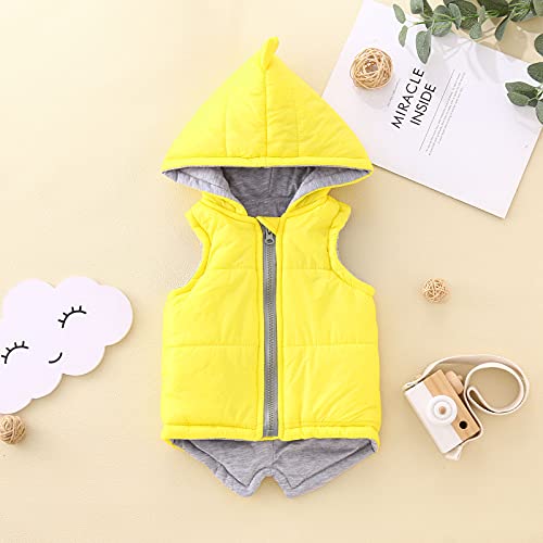 Toddler Kids Baby Girls Boys Dinosaur Sleeveless Hoodie Vest Jacket Coat Fall Winter Waistcoat Warm Outwear2