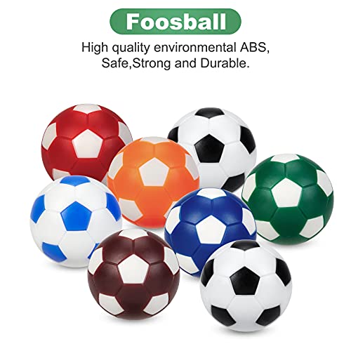 BEBUPO Tischfußball Kickerbälle 8 Stück,Tischfussball bälle Ersatzbälle 32mm Mini Tischkicker bälle Fußballspiel für Erwachsene und Kinder