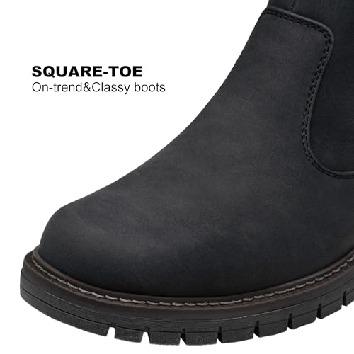 Jousen Mens Boots Retro Chelsea Boots Mens Casual Slip On Boots for Men4