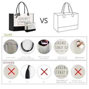 Beegreen personalized gift tote bag for women canvas top leather handle handbags tote bag for birthday  urban country home decor