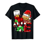 Photo Gallery veggie burger wearing santa hat xmas christmas maglietta Photo Gallery veggie burger wearing santa hat xmas christmas maglietta
