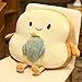 Heguowei Kreatives Toast geschnittenes Brotspielzeug 45 * 40 cm 13 Arten, die Früchte Tiere kombinieren Süßes Lächeln Figured Food Kissen mit Beinen Arme Geschenk Kaktus 45cm doll