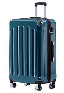 BEIBYE Zwillingsrollen 2048 Hartschale Trolley Koffer Reisekoffer Taschen Gepäck in M-L-XL-Set (Pale Green, M)