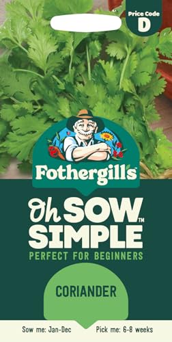 Fothergills Oh Sow Simple Coriander Vegetable Seeds Sow: JanDec Green