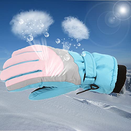 Kids Winter Gloves - Waterproof Ski Snow Gloves for Boys & Girls，Stylish, Warm, and Breathable for Cold Weather3