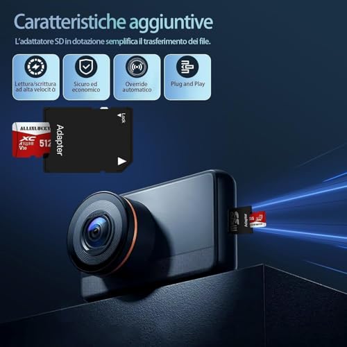 Scheda Di Memoria Micro Sd Da 512 Gb Scheda Sd Memory Card Sd With Smartphone, Camera, Tablet, Drone, Smart Tv - 5