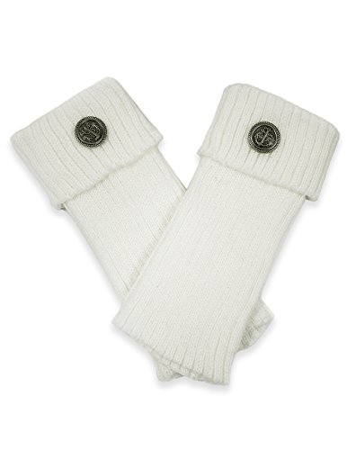 Dahlia Women's Leg Warmers & Boot Cuffs - Synthetic Wool, Cable Knit
