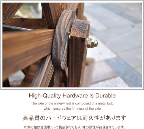 Fuente de agua independiente con cascada para la decoración de jardines, p