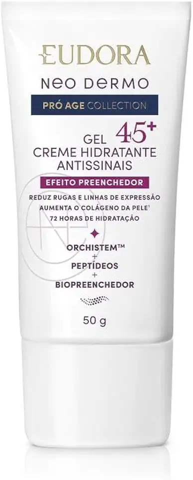 Eudora Neo Dermo Gel Hidratante Facial Antissinais 45+ 50g
