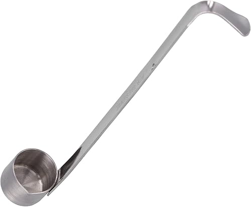 Miniatura 9 de Alvinlite Cucharón de acero inoxidable para vino, cucharas medidoras para verter cerveza, cucharón colgante para salsa con gancho (0.84 onzas)
