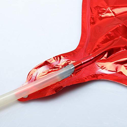 Binaryabc Foil Balloons,Love Heart Shape Helium Valentines Wedding Birthday Party Decorations,Approx,45Cm,10 Pieces(Red) #TOP6