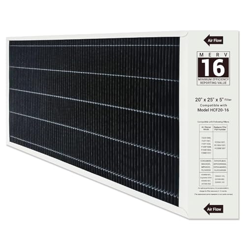 1 Pack X6675 Merv 16 Air Filter 20x25x5 Efficient Air Filter Compatible with Lennox X6675 HCC20-28 Furnace HVAC System Part Number HCF20-16
