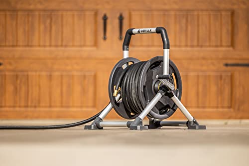 Gorilla Carts GRS-150H Gorilla 150’ Aluminum Zero-Rust Upright Hose Reel thumb #2