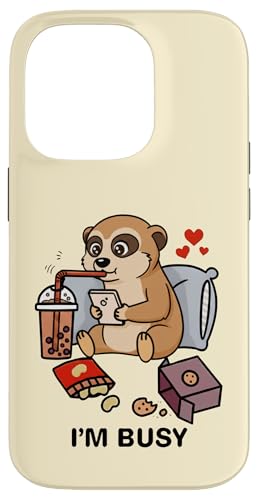 Funny Meerkat C rW[ {o eB[ XibN  j̎q ̎q LbY X}zP[X iPhone 14 Pro p