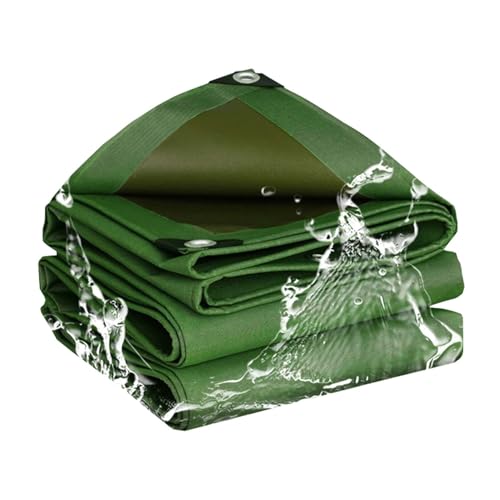 Lona impermeable de 6 x 20 pies, resistente a los rayos UV, ojales inoxidables, perfecta para acampar al aire libre, cubierta de tienda de campaña, paño protector multiusos