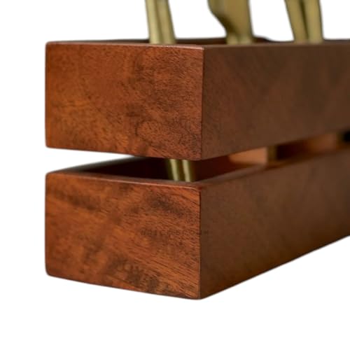 Image of MISAN Cranny Cutlery Caddy Holder - Stylish & Durable Utensil Organizer for Kitchen, Dining Table, and Office Use with Multi-Section Storage Compartments