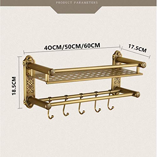 Rack de serviette murale à double couche FBSHAD design moderne finition premium