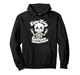 divertente scheletro kawaii retrò stile vintage felpa con cappuccio