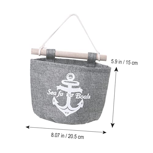 STOBAZA 2 Pçs Organizador De Linho Sacos De Armazenamento De Linho Vintage Saco De Suspensão Organiz