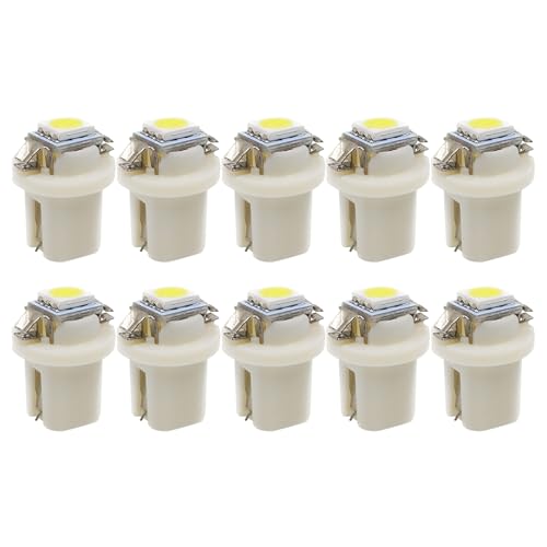 Lámpara LED B8.5D: Base T5 de 10 piezas