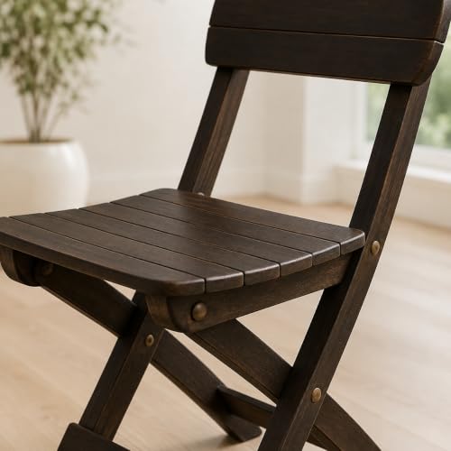 Image of Living Room, Kids Folding Chair Wood. It is Solid and Durable Product and can Be Used for Multiple Purposes (Brown)