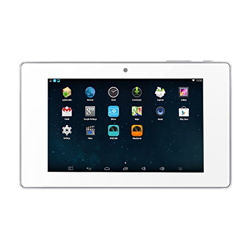 HELMER WiFi Amplifier in Wall, Android Stereo Audio System with 5 Inches Touch Screen Video Player, White, BM207A