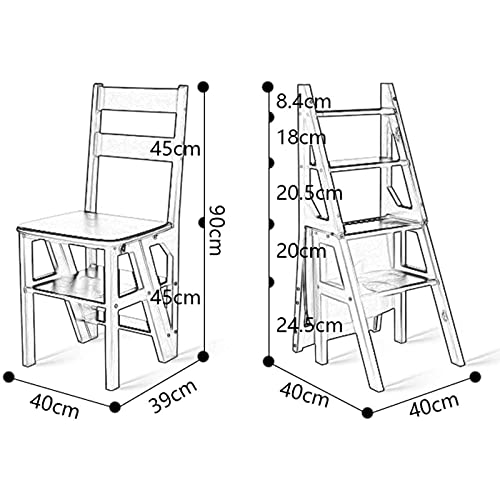 Échelles pliables ménagères en bois et support plante 4 marches - 6