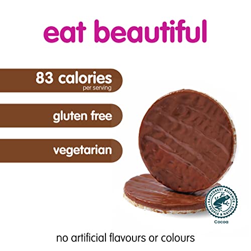 Itsu Milk chocolate Rice Cakes Snack Rice Cakes 24 g, Pack of 12