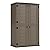 HOMSPARK Storage Shed Weather Resistance, Multi-Purpose Outdoor Storage Cabinet for Backyards and Patios, Horizontal Storage Shed for Lawnmower, Patio Accessories (Coffee, Tall - 53 cu.ft)