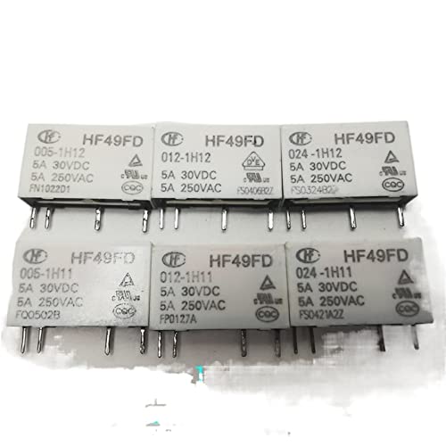 Relé electromagnético HF49FD de 4 pines interruptor de potencia para automatización 1H11