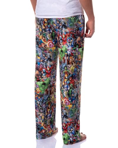 Marvel Pajama Pants Men's Heroes Hulk Captain America Iron Man Lounge PJ Bottoms4