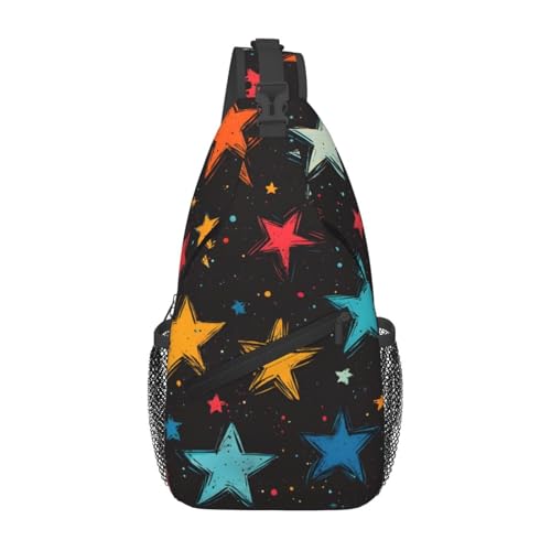 Bolso bandolera colorido para mujer y hombre, ligero y ajustable miniatura 1