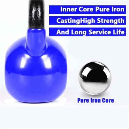 Image of Body Maxx Vinyl Coated Kettlebells For Home Gym & Club Workouts, Solid Cast Iron Vinyl Coated Kettlebells For Unisex Use (10 KG)