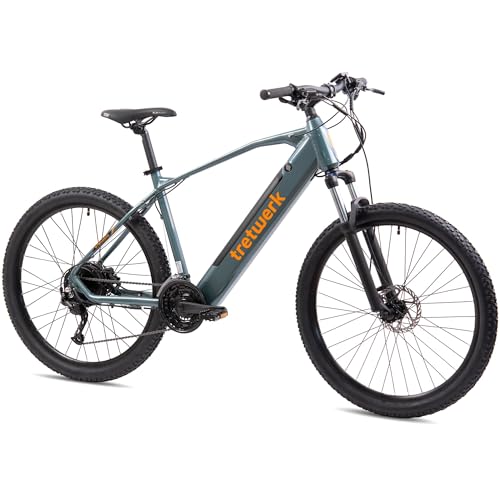 TRETWERK - 27,5 Zoll E-Bike Mountainbike - Bolt 7 grün - Pedelec...