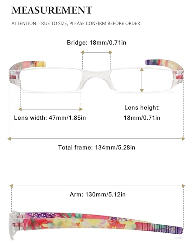 VEVESMUNDO Rimless Reading Glasses Women Retro Designer Readers with Floral Case (1 pcs Matt Red Grid, +2.0) - Image 2